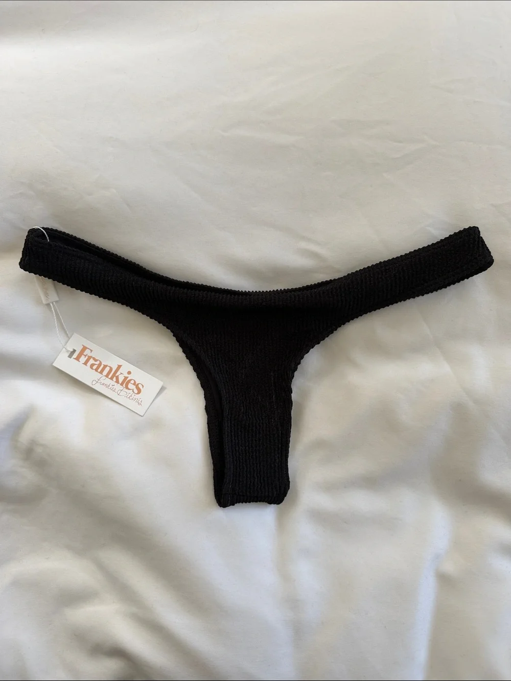 Frankie's Bikinis Black Bikini Bottoms (S)